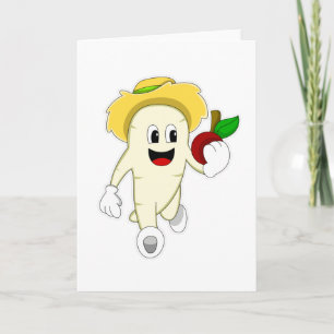 Radijs als boer met fruit kaart