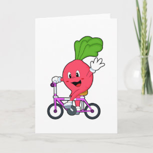 Radijs met fiets kaart