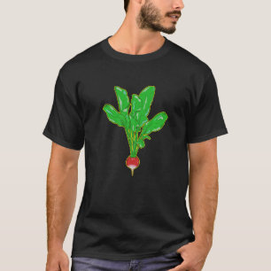 Radijs tuinieren groenten t-shirt