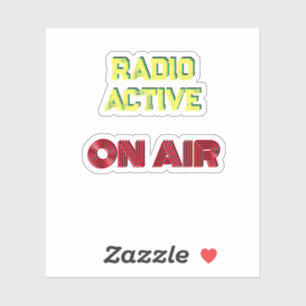 Radio actief / In de lucht Sticker