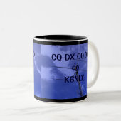 Radio amateur CQ DX et Callsign Mug (Devant droit)