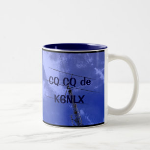Radio amateur CQ et Callsign Mug