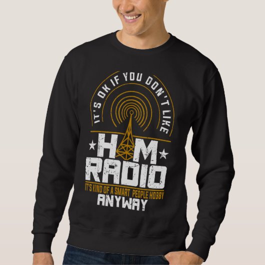 Radio-amateur Morse Hobby Code Trui (Voorkant)