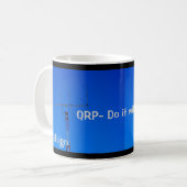 Radio amateur QRP et Callsign Mug (Devant gauche)