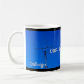 Radio amateur QRP et Callsign Mug (Gauche)