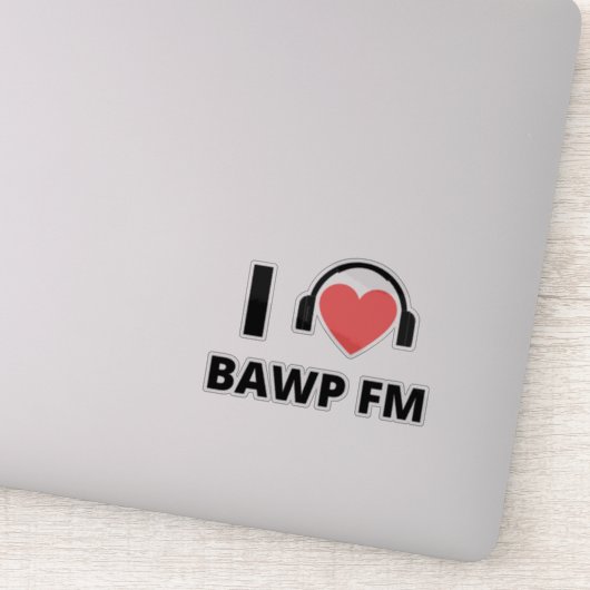 RADIO BAWP Pledgedrive Sticker (Detail)