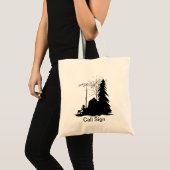 Radio-Canvas tas van de am met Exploitant Silhouet (Voorkant (product))