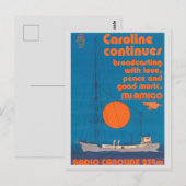 Radio Caroline 259 - Mi Amigo schip Briefkaart (Voorkant / Achterkant)
