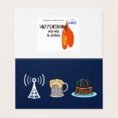 Radio de jambon répéteur, carte d'anniversaire de  (Outside Unfolded)
