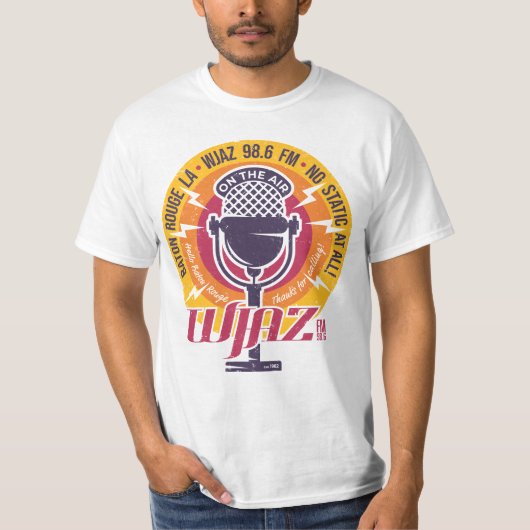  Radio Design WJAZ FM Design T-shirt (Voorkant)