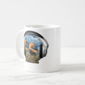 Radio d'Eurotruck tasse blanche classique de 325 (Devant gauche)