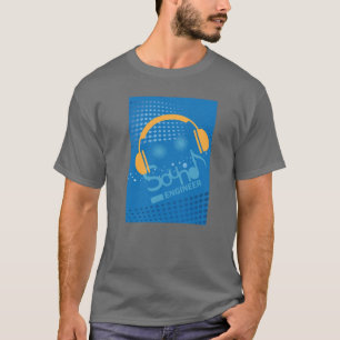Radio d'ingénieur du son du DJ ou T-shirt du DJ d