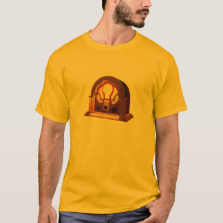 Radio d'IRP et T-shirt de citation, d'or