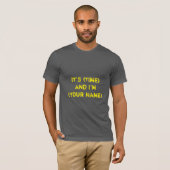 Radio DJ T-Shirt "C'est (l'heure) et je suis (votr (Devant entier)