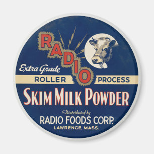 Radio Extra Grade Roller Proces Skim Milk Powder. Magneet