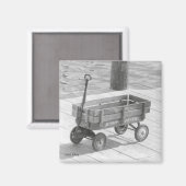 Radio Flyer Wagon Magnet Magneet (Voorkant / Achterkant)