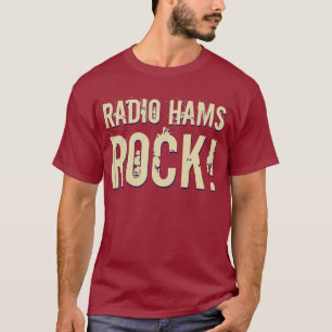 Radio Hams Rock! Mannen T-shirt (donker)