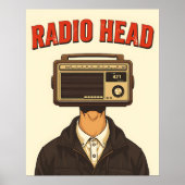 RADIO HEAD – Vintage Surreal Retro Poster (Devant)