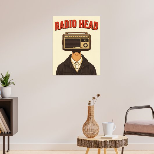RADIO HEAD – Vintage Surreal Retro Poster (Salon 3)