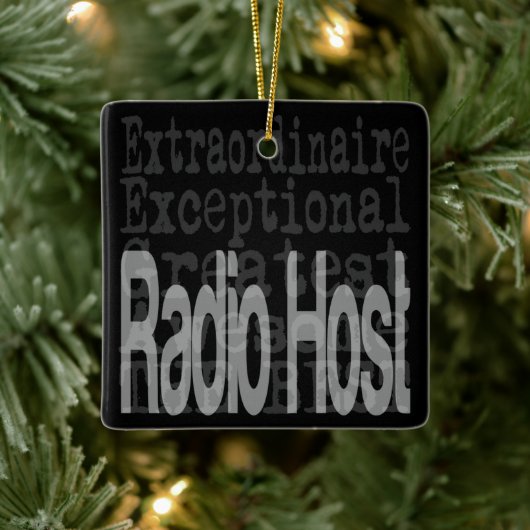 Radio Host Extraordinaire Keramisch Ornament (Boom)