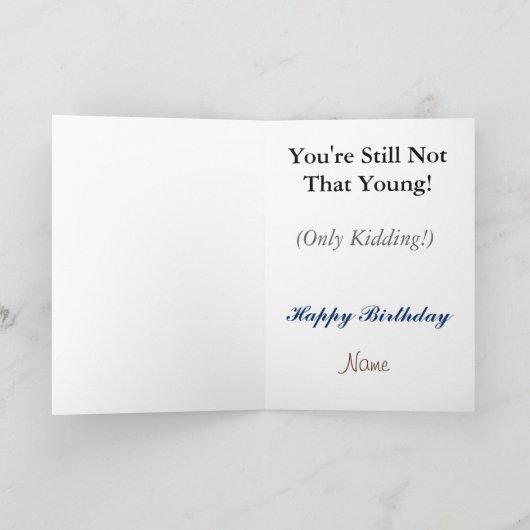 Radio Jambon Plus Ancien Que Vous Carte Anniversai (Intérieur)