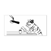 radio kat kunst stempel (Afrduk)