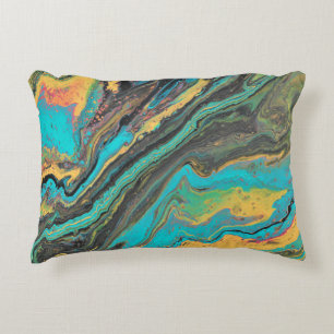 Radio King 3 Turquoise Abstract accentkussen Accent Kussen