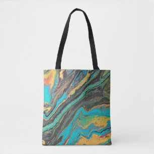 Radio King 3 Turquoise Geode Acryl Abstract Tas