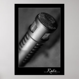 RADIO: microfoon Poster