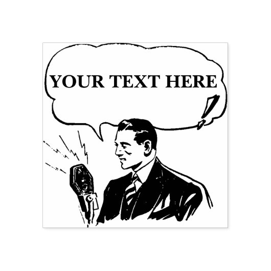  Radio Omroep Rubber Stamp Rubberstempel (Afrduk)