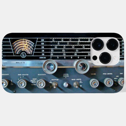  radio-ontvanger met korte golven Case-Mate iPhone case (Achterkant (horizontaal))