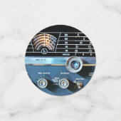  radio-ontvanger met korte golven confetti (Kleine voorkant)