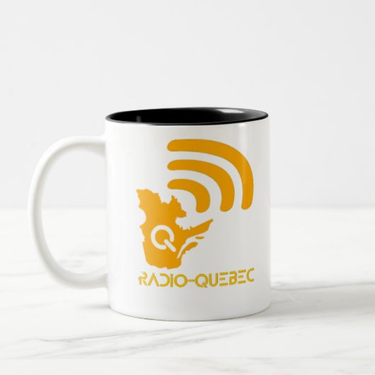 Radio-Quebec Tweekleurige Koffiemok (Links)