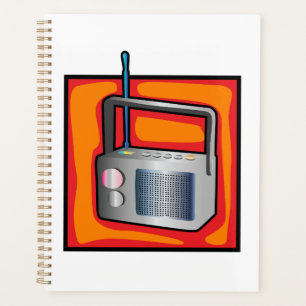 Radio Rétro Pop Art des Années 80 Vibrant Vintage