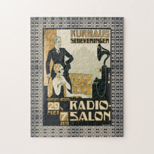  radio Salon 1920 Nederland Legpuzzel (Verticaal)