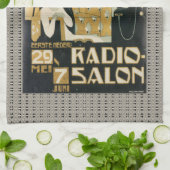  radio Salon 1920 Nederland Theedoek (Gevouwen)