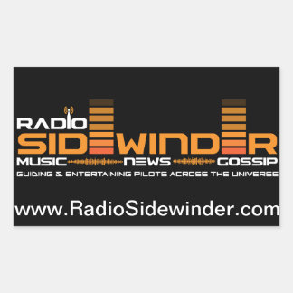 Radio Sidewinder vel van stickers