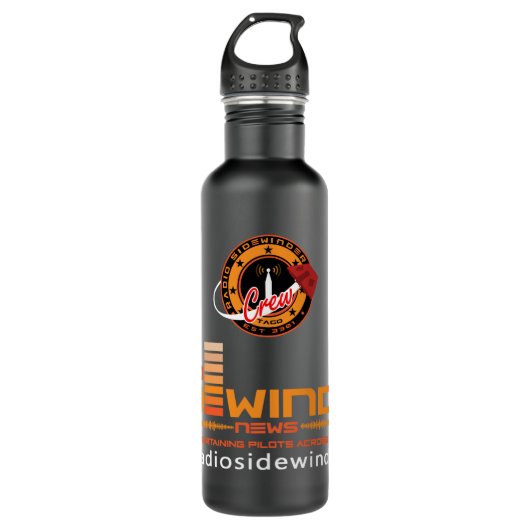 Radio Sidewinder Water Fles (Voorkant)