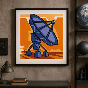 Radio Telescoop Ruimtewetenschappelijk Observatori Poster