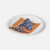 Radio Telescope BuitRuimtewetenschap Papieren Bordje (Gekanteld)