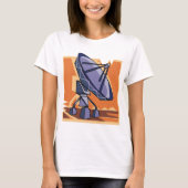 Radio Telescope BuitRuimtewetenschap T-shirt (Voorkant)