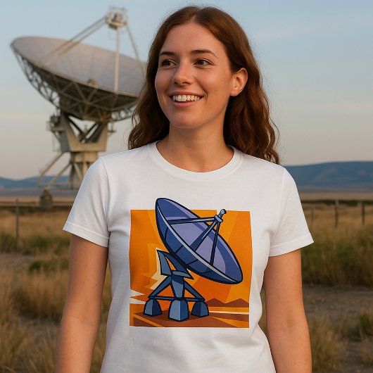 Radio Telescope BuitRuimtewetenschap T-shirt