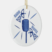 Radio Waves Keramisch Ornament (Rechts)