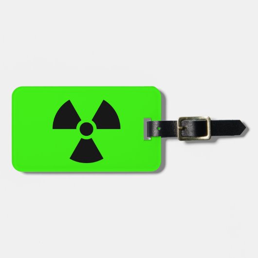 Radioactief Bagagelabel (Voorkant horizontaal)