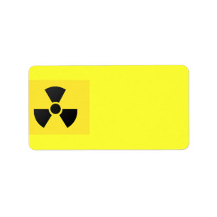 Radioactief bordlabel etiket