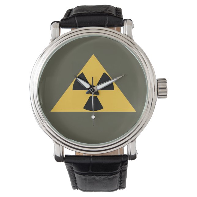 Radioactief Emblem Horloge (Voorkant)
