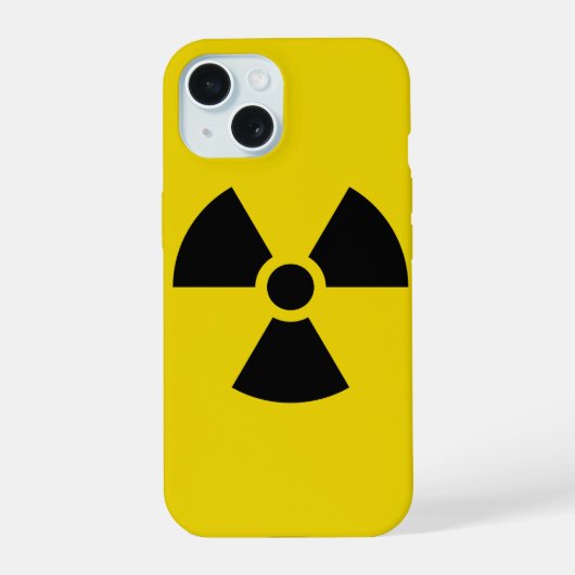Radioactief iPhone 15 Hoesje (Achterkant)