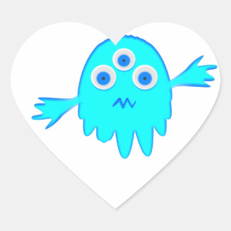 Radioactief Little Monster Hart Sticker