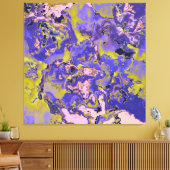 Radioactief marmer canvas afdruk (Insitu (Woonkamer))