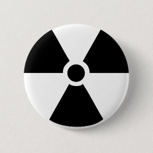 radioactief ronde button 5,7 cm
